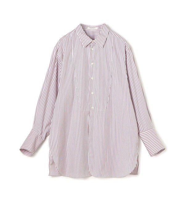 MACPHEE「コットンブロード チュニックシャツ」|シャツ・ブラウス|34 ピンク系