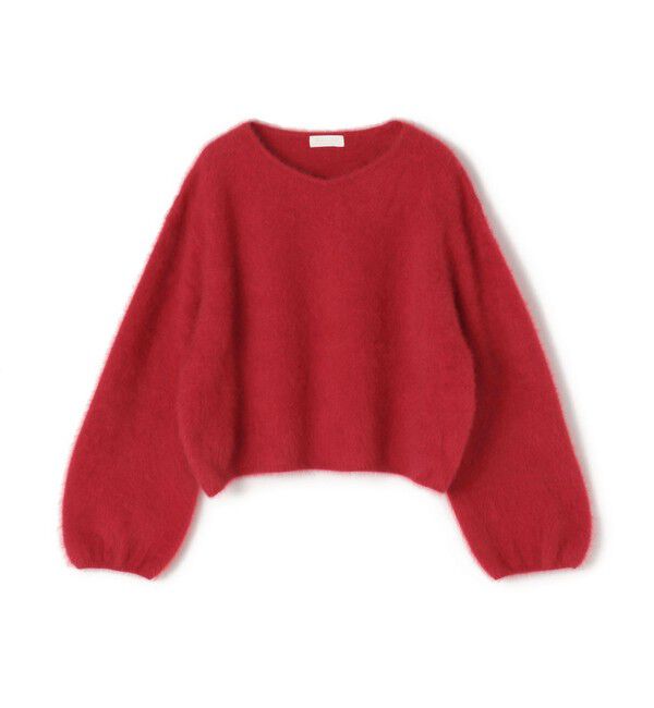 Ballsey「フォックスカシミヤ Vネックプルオーバー」|ニット・セーター|37 レッド