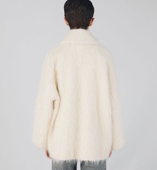 DES PRES「アルパカシャギーミディコート」|ダッフルコート|