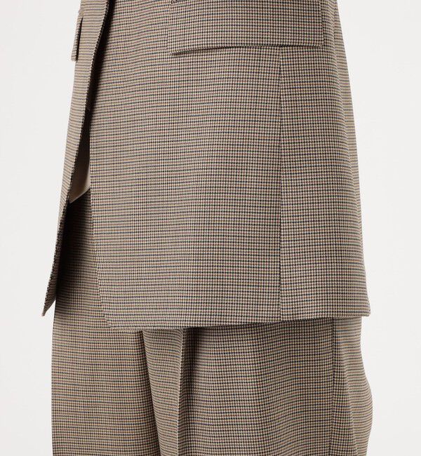 TOMORROWLAND collection「ブラウニーガンクラブチェック シングル1Bジャケット」|テーラードジャケット|