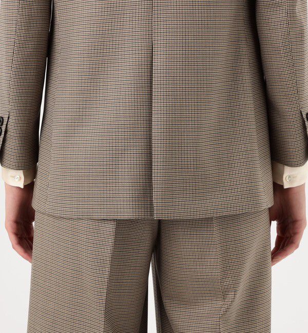 TOMORROWLAND collection「ブラウニーガンクラブチェック シングル1Bジャケット」|テーラードジャケット|