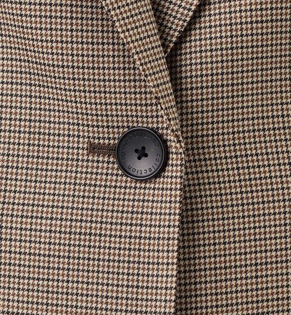 TOMORROWLAND collection「ブラウニーガンクラブチェック シングル1Bジャケット」|テーラードジャケット|