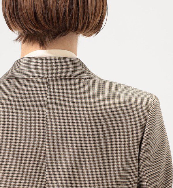 TOMORROWLAND collection「ブラウニーガンクラブチェック シングル1Bジャケット」|テーラードジャケット|