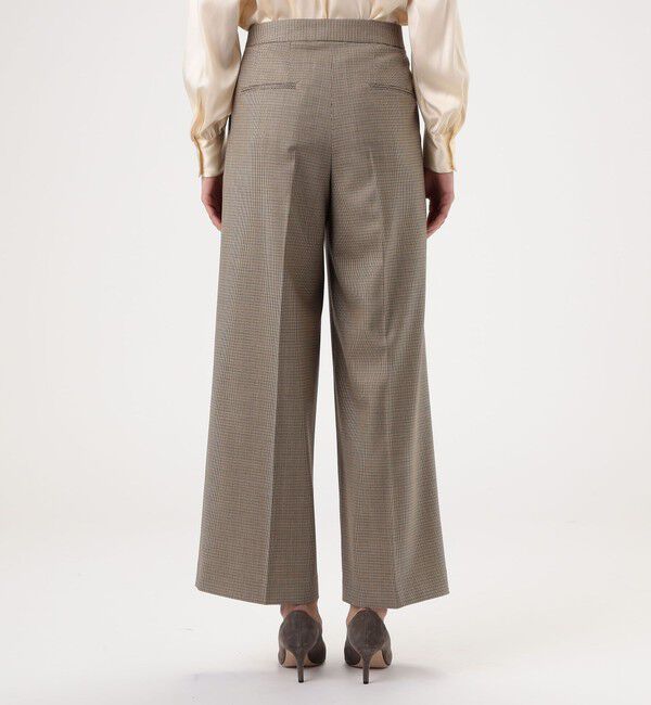 TOMORROWLAND collection「ブラウニーガンクラブチェック タックワイドパンツ」|その他|