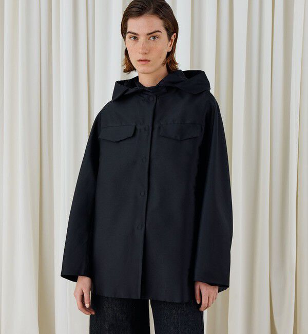 DES PRES「シルクポリエステルツイル フーデッドブルゾン」|ブルゾン・スタジャン|