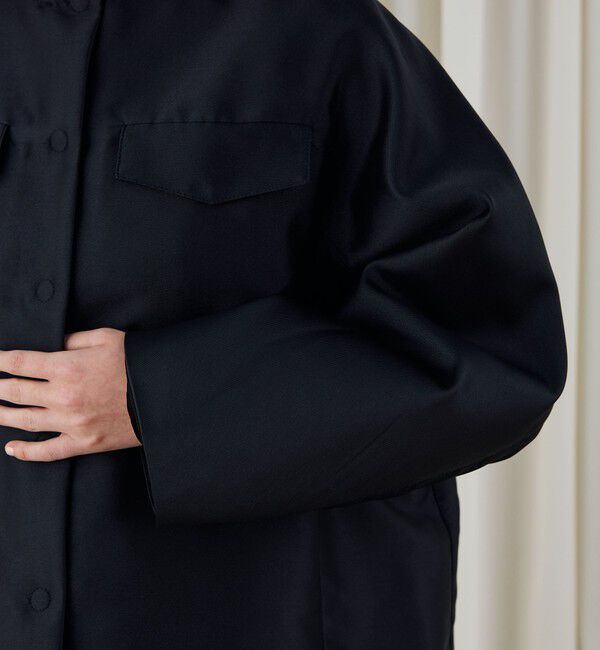 DES PRES「シルクポリエステルツイル フーデッドブルゾン」|ブルゾン・スタジャン|