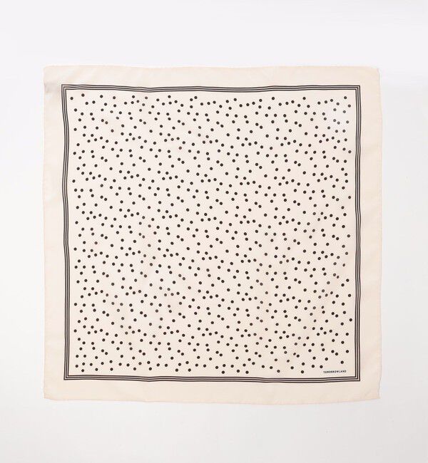 TOMORROWLAND GOODS「TOMORROWLAND MADE IN ITALY ランダムドット シルクスカーフ」|バンダナ・スカーフ|