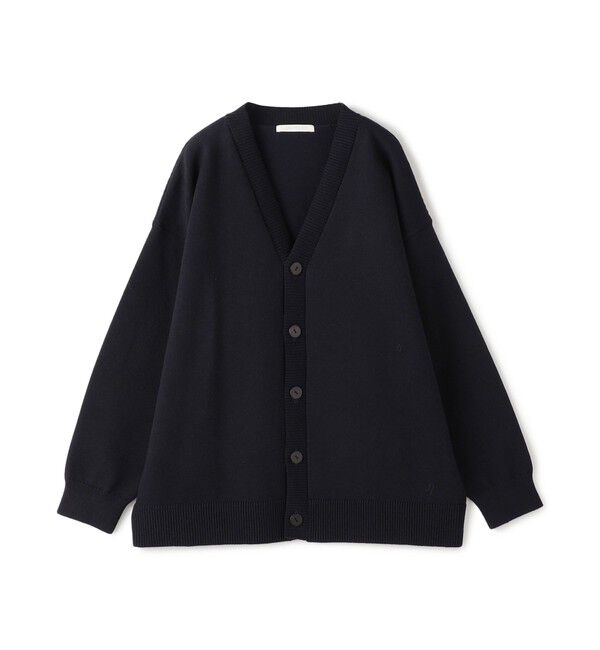 GALERIE VIE「ウェーブコットン Vネックカーディガン」|カーディガン|69 ネイビー