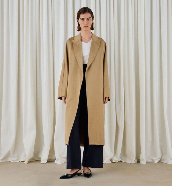 DES PRES「コットンサテン オーバーコート」|チェスターコート|