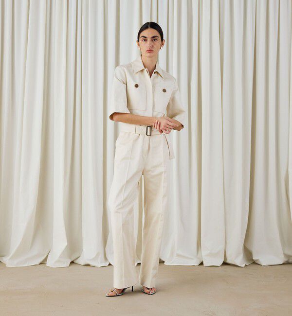 DES PRES「コットンサテン ジャンプスーツ」|オールインワン|