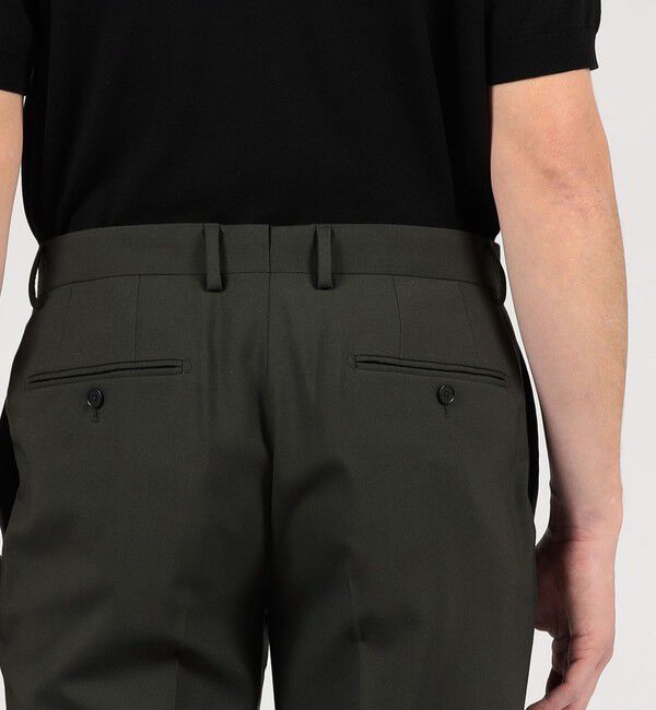 TOMORROWLAND MENS「Super130'sウール ノープリーツ スリムスラックス DRAGO」|スラックス|