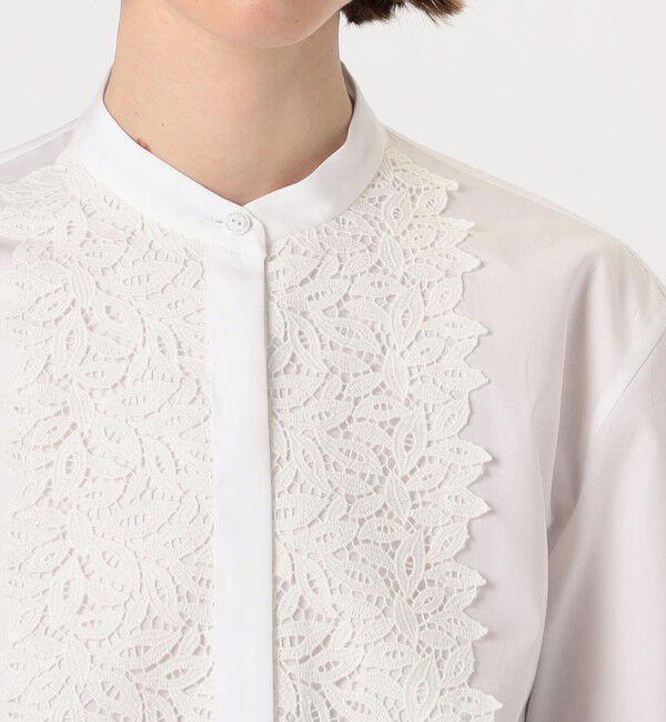 TOMORROWLAND collection「ケミカルリーフ ボザムレースブラウス」|シャツ・ブラウス|