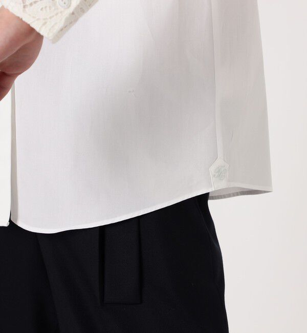 TOMORROWLAND collection「ケミカルリーフ ボザムレースブラウス」|シャツ・ブラウス|