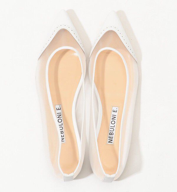 TOMORROWLAND GOODS「NEBULONI E.  MESH TULLE フラットパンプス」|パンプス|