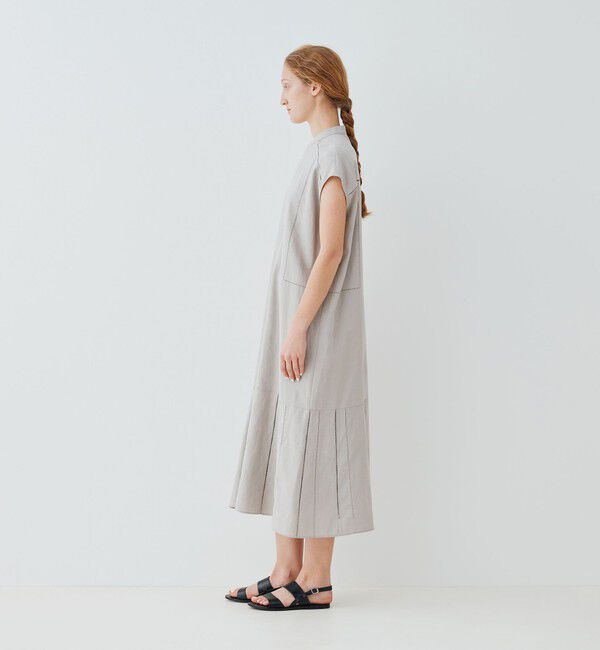 GALERIE VIE「リブコンビフレンチリネン フレンチスリーブワンピース」|ワンピース|