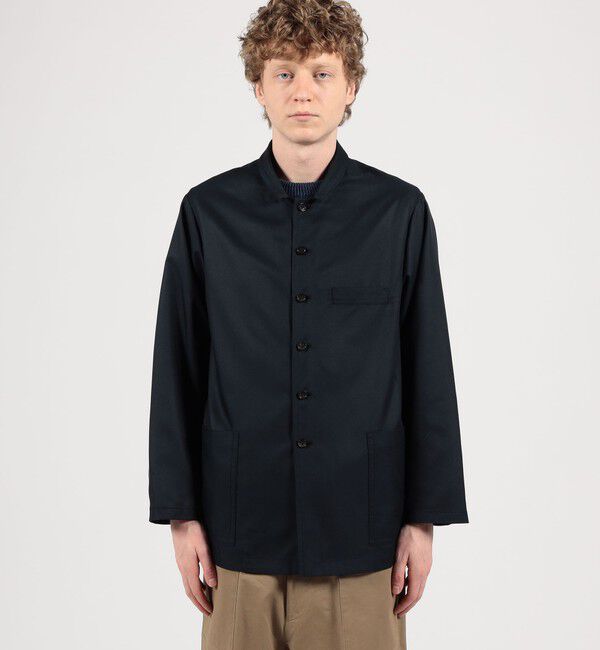 TOMORROWLAND MENS「シルクカルゼ シャツジャケット」|ブルゾン・スタジャン|