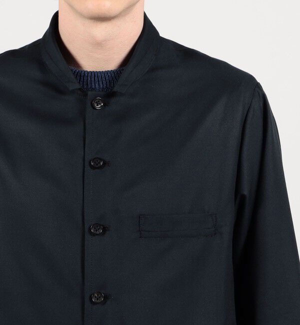 TOMORROWLAND MENS「シルクカルゼ シャツジャケット」|ブルゾン・スタジャン|