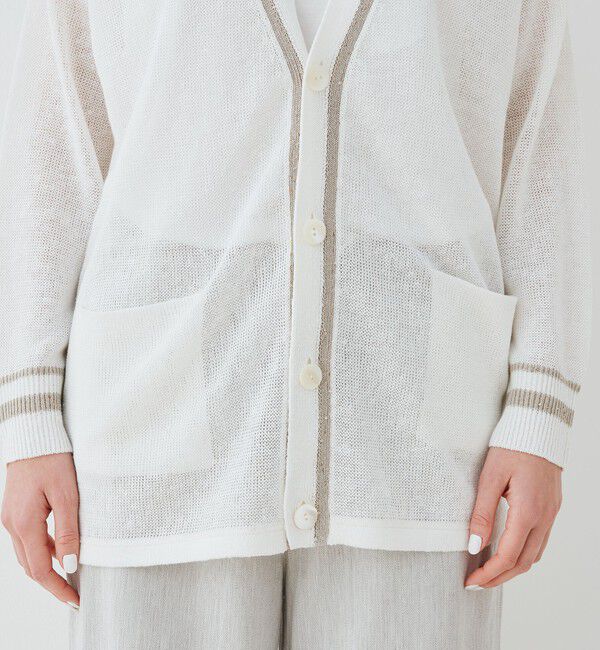 GALERIE VIE「リネンコードパイエット Vネックカーディガン」|カーディガン|