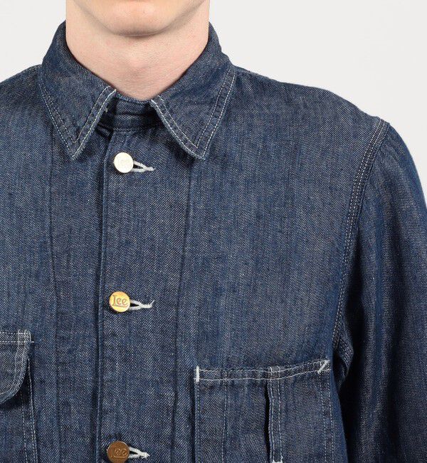 TOMORROWLAND MENS「【別注】 Lee Loco Jacket 7オンスリネンデニム」|ブルゾン・スタジャン|