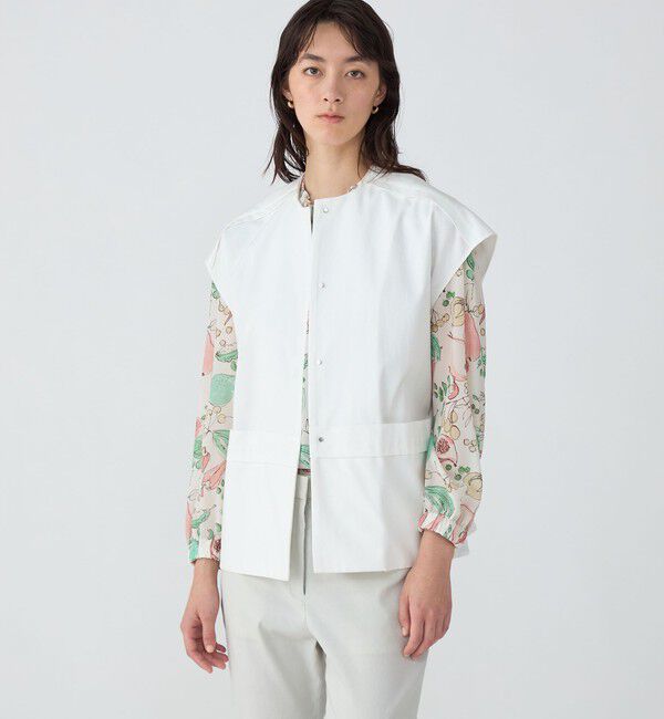 TOMORROWLAND collection「コットンカツラギ ベルテッドジレ」|ベスト・ジレ|