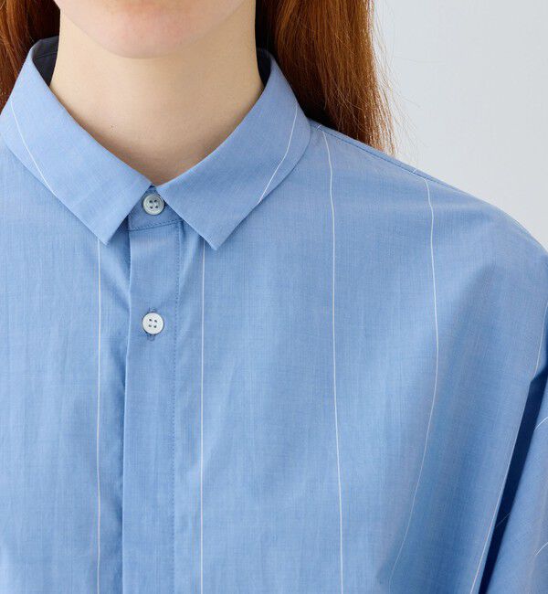 GALERIE VIE「コットンタイプライター レギュラーワイドシャツ」|シャツ・ブラウス|