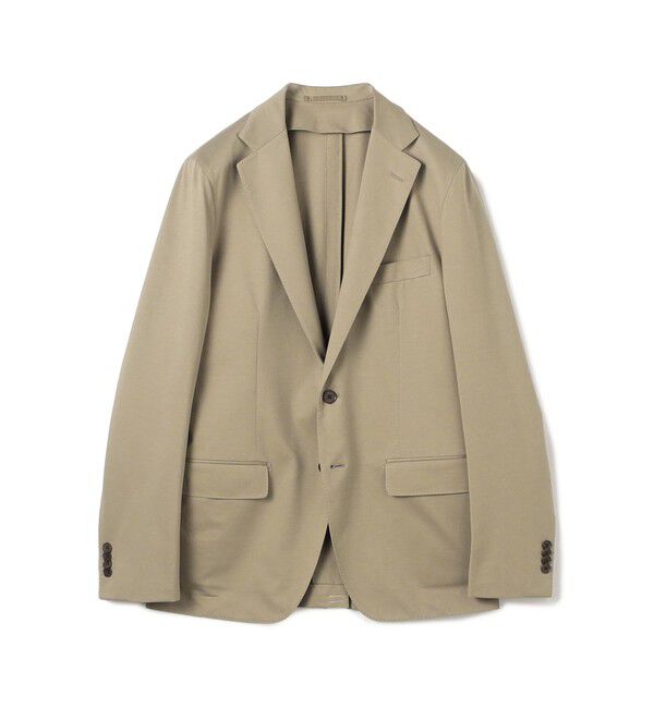 TOMORROWLAND MENS「コットンポリエステル ストレッチツイル シングルブレステッド2Bジャケット」|テーラードジャケット|45 キャメル