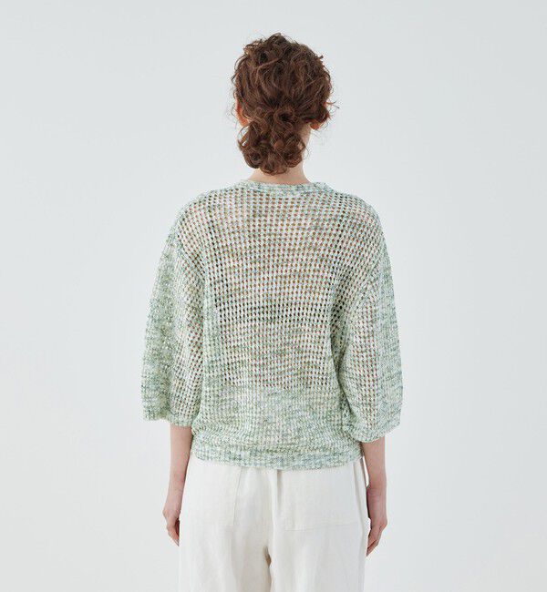 GALERIE VIE「カスリリネン Vネックカーディガン」|カーディガン|