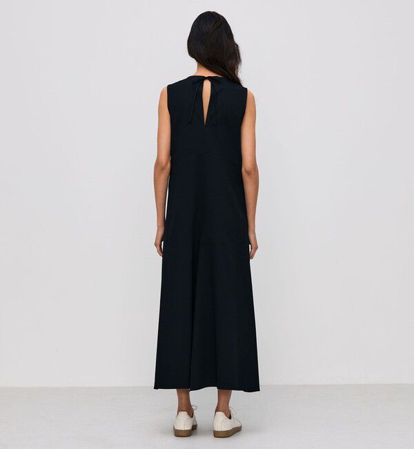 BACCA「コットンピケ バックリボンドレス」|ワンピース|