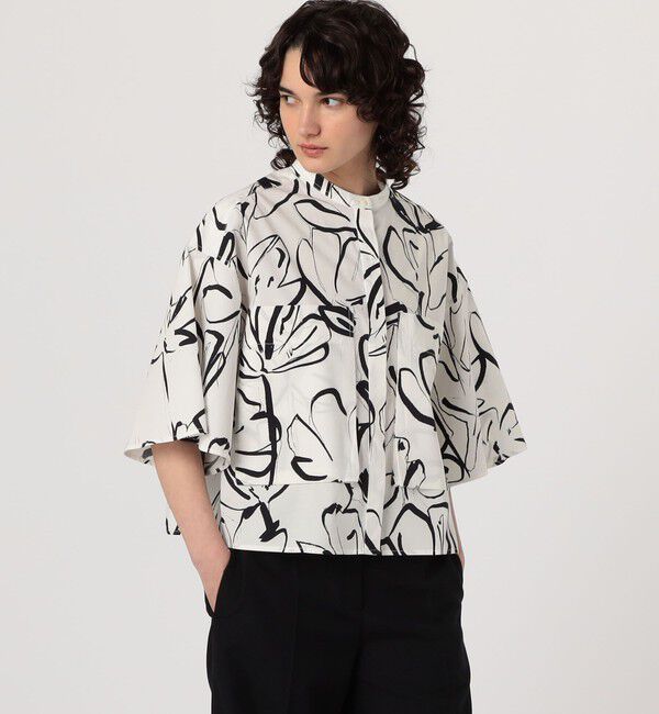 TOMORROWLAND GOODS「WRITEWELL big pocket ハーフスリーブシャツ」|シャツ・ブラウス|