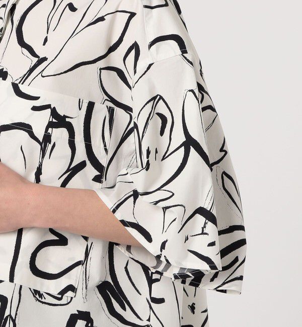 TOMORROWLAND GOODS「WRITEWELL big pocket ハーフスリーブシャツ」|シャツ・ブラウス|