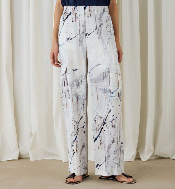 DES PRES「アブストラクトウォールプリント カーゴパンツ」|カーゴ|