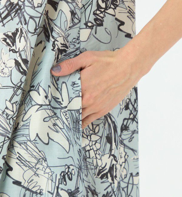 TOMORROWLAND collection「トードリリープリント タック＆ギャザーワンピース」|ワンピース|