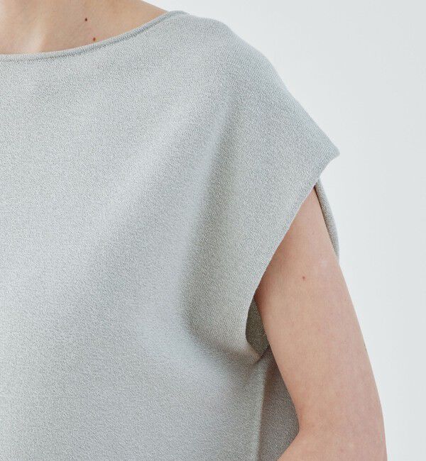 GALERIE VIE「ストレッチコットン クルーネックプルオーバー」|ニット・セーター|