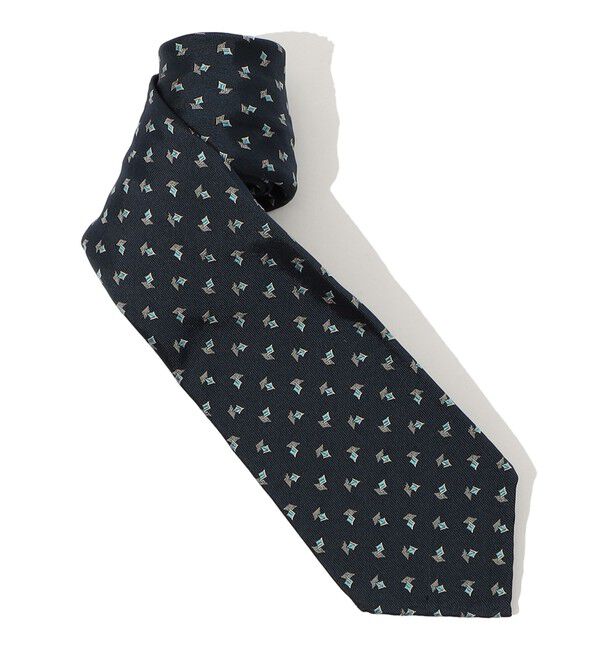 TOMORROWLAND GOODS「TOMORROWLAND MADE IN ITALY シルクジャガード 小紋柄ネクタイ」|ネクタイ・蝶ネクタイ|66 ブルー系