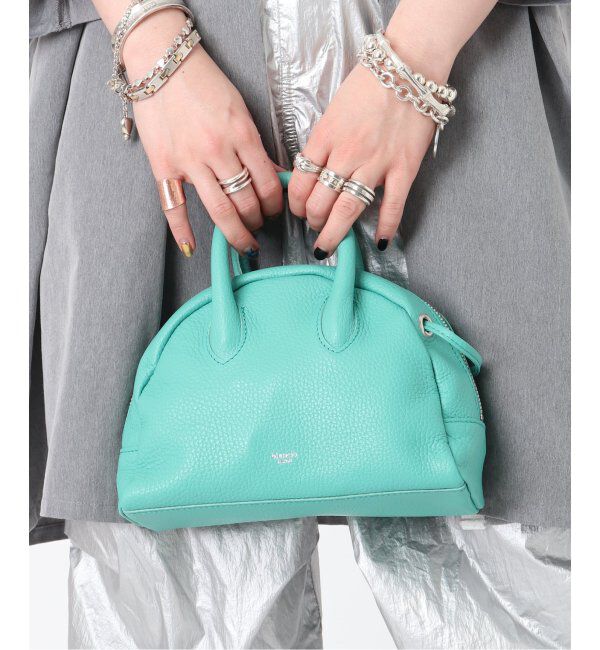  「【blancle/ ブランクレ】S.LETHER 2WAY MINI BOSTON」|ボストンバッグ|グリーン