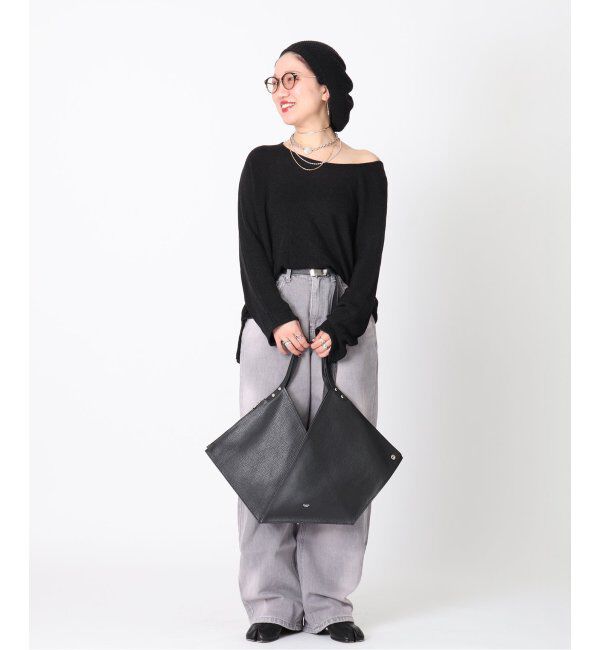  「【blancle/ ブランクレ】S.LETHER Rap flat tote」|トートバッグ|