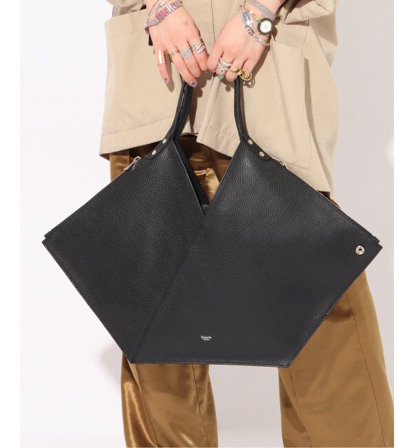  「【blancle/ ブランクレ】S.LETHER Rap flat tote」|トートバッグ|