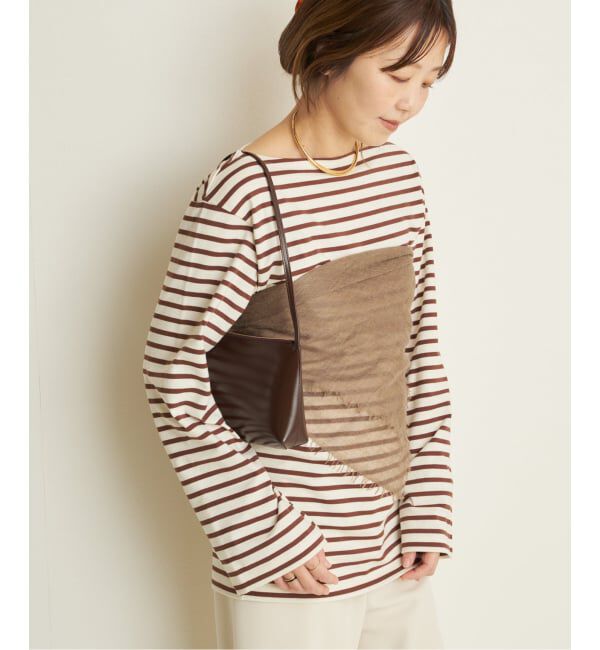 Plage「Long Sleeves Blousing Teeシャツ」|Tシャツ・カットソー|ブラウン