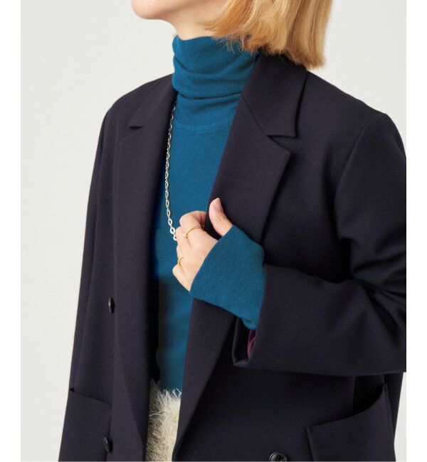 IENA LA BOUCLE「IENA LA BOUCLE SHERLOCK タートルネックプルオーバー」|ニット・セーター|ブルー A