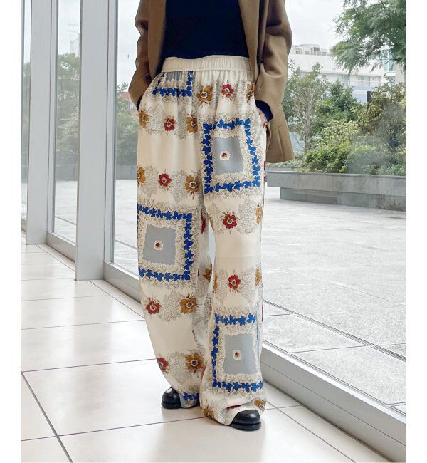 IENA LA BOUCLE「IENA LA BOUCLE ヒストリカルボタニーパンツ」|その他|ホワイト A