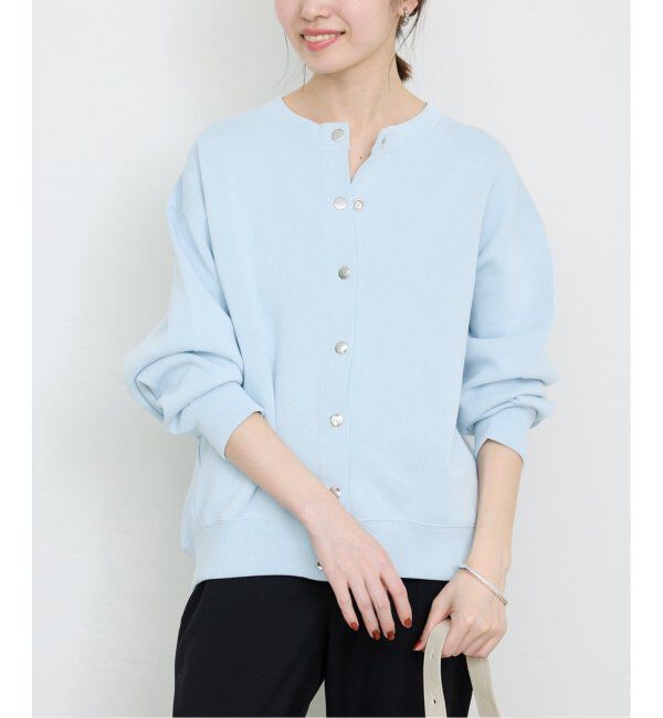 SLOBE IENA「《WEB・一部店舗限定/追加4》ダブルフェイスジャージースナップカーディガン」|カーディガン|