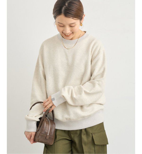 IENA「LOOPWHEELER for LOWERCASE 別注 ライトツリウラケ ルーズフィットスウェット」|スウェット・ジャージ|