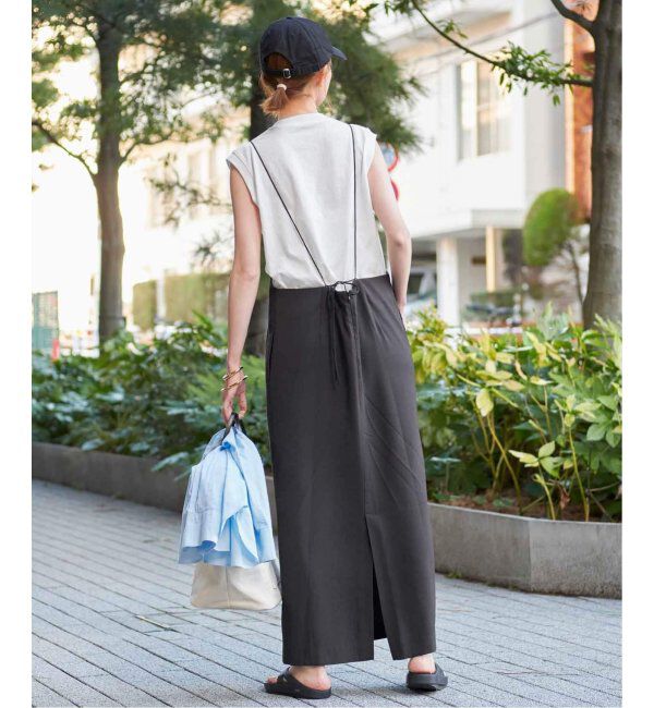 SLOBE IENA「《追加/2枚セット》アイラインキャミワンピース&times;ノースリーブTEEセット」|ワンピース|