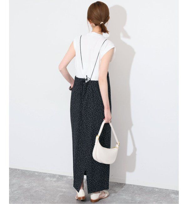 SLOBE IENA「《追加/2枚セット》アイラインキャミワンピース&times;ノースリーブTEEセット」|ワンピース|