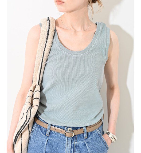 SLOBE IENA「コットンテレコタンクトップ」|タンクトップ|
