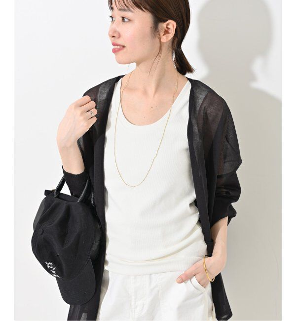 SLOBE IENA「コットンテレコタンクトップ」|タンクトップ|