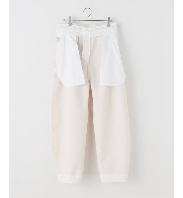 IENA LA BOUCLE「KAYLE/ケイル TEXTURED TWILL BARREL TROUSERS K-2005A」|その他|