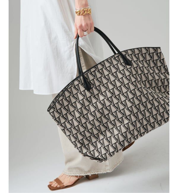 VERMEIL par iena「《追加2予約》SHIME シィメ 別注 MAXI トートバッグ」|トートバッグ|その他カラー K