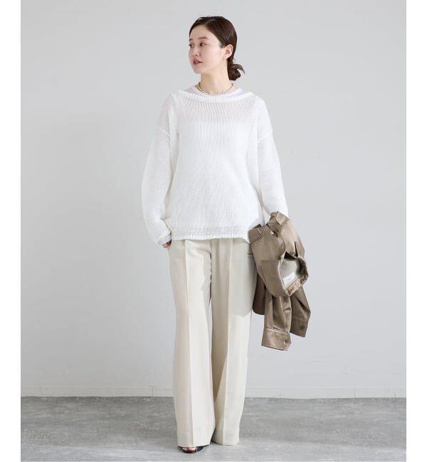 IENA「《予約》ギマコットンプルオーバー」|ニット・セーター|