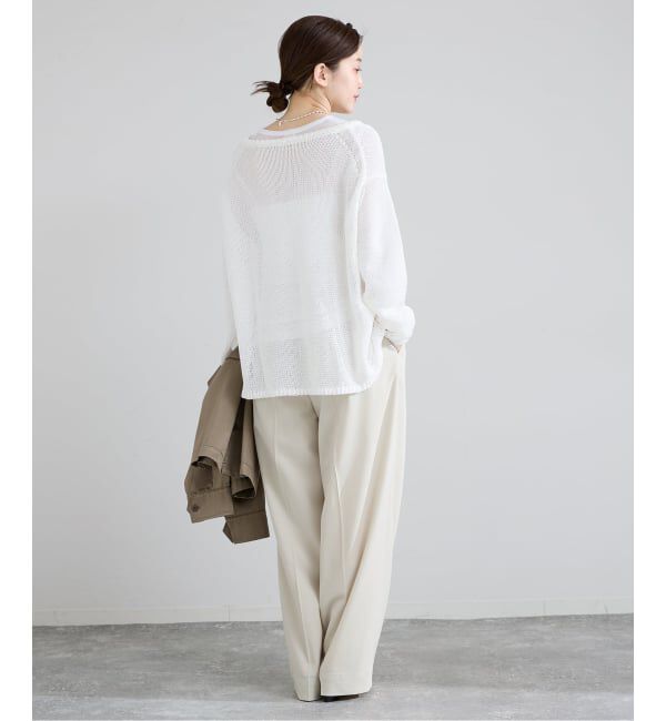 IENA「《予約》ギマコットンプルオーバー」|ニット・セーター|